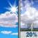 Tuesday: Mostly Sunny then Slight Chance Showers And Thunderstorms