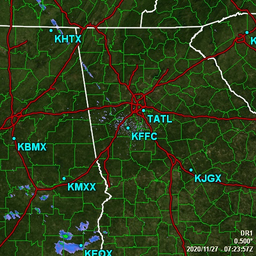 GRLevel3 radar from NWS station KFFC